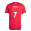 Camiseta de fútbol Liverpool Wirtz 7 1ª equipación 2025-26 Camiseta de fútbol Liverpool Wirtz 7 1ª equipación 2025-26